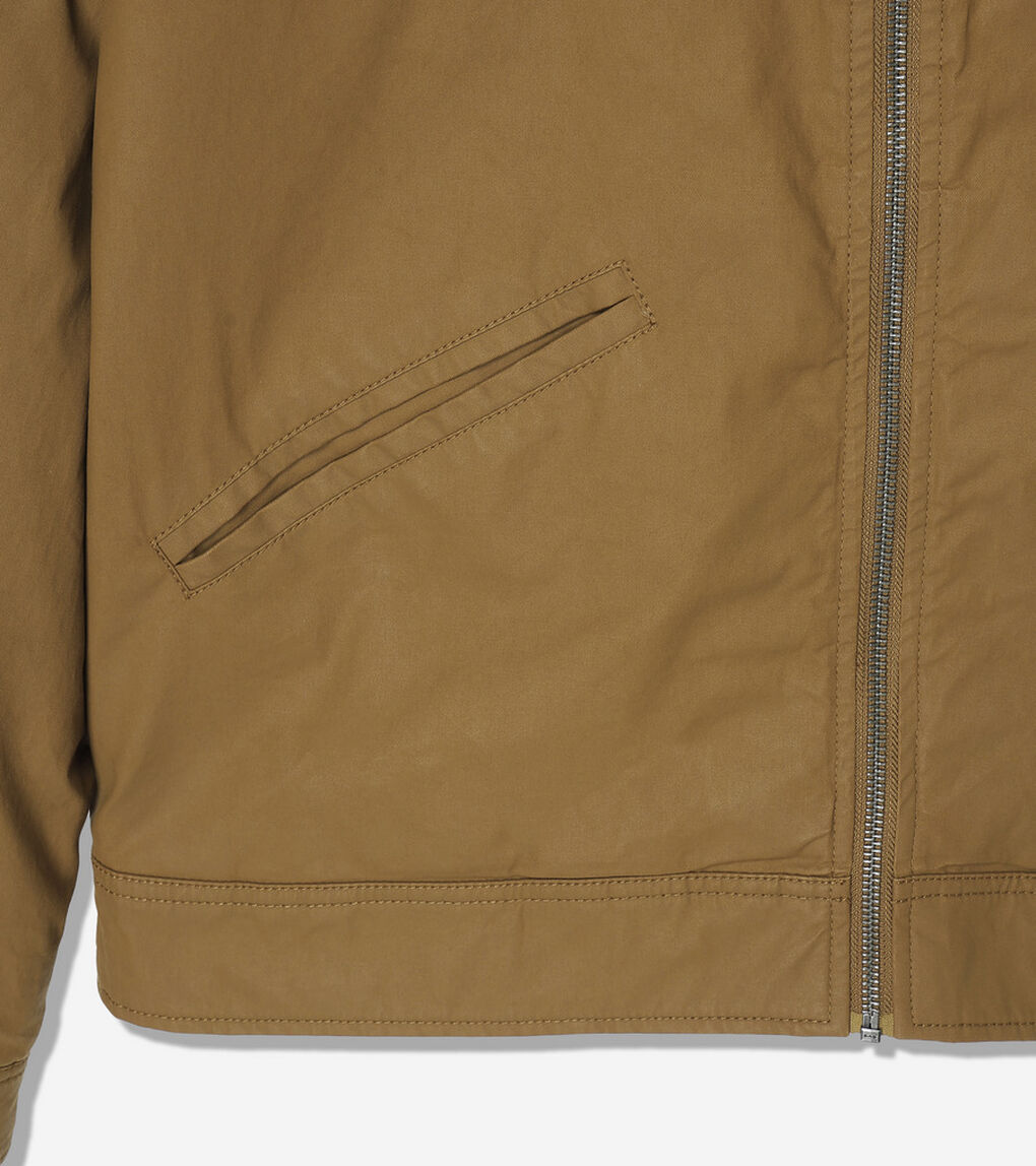 コーティッド コットン トラッカー ジャケット mens