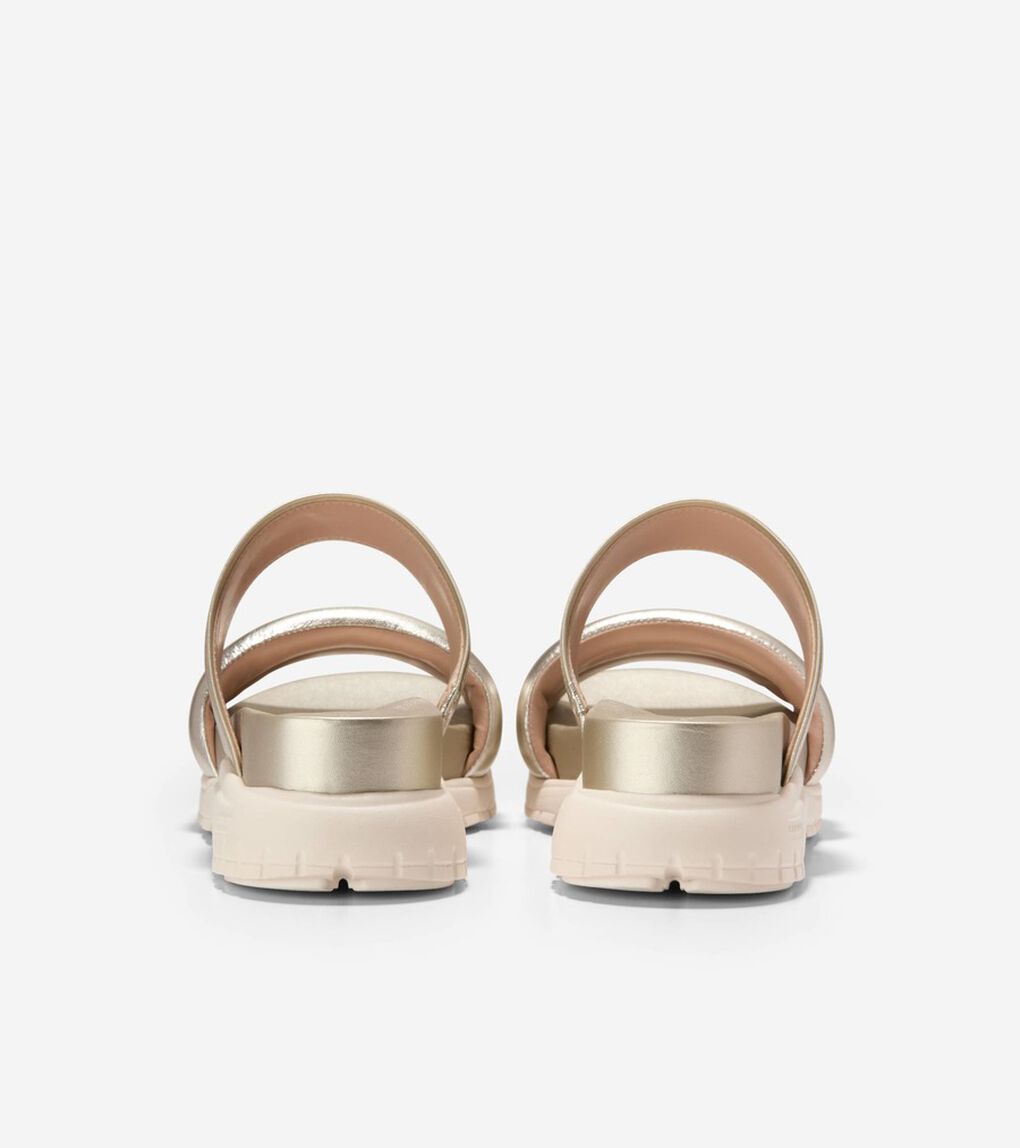 ゼログランド ダブルバンド スライド サンダル womens.
