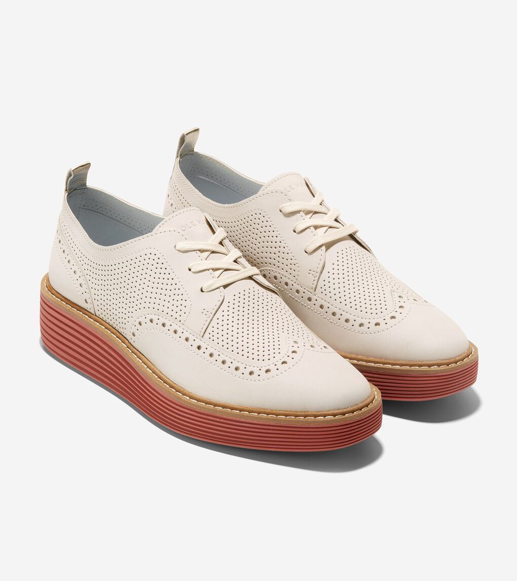 オリジナルグランド プラットフォーム ウィングチップ オックスフォード womens.