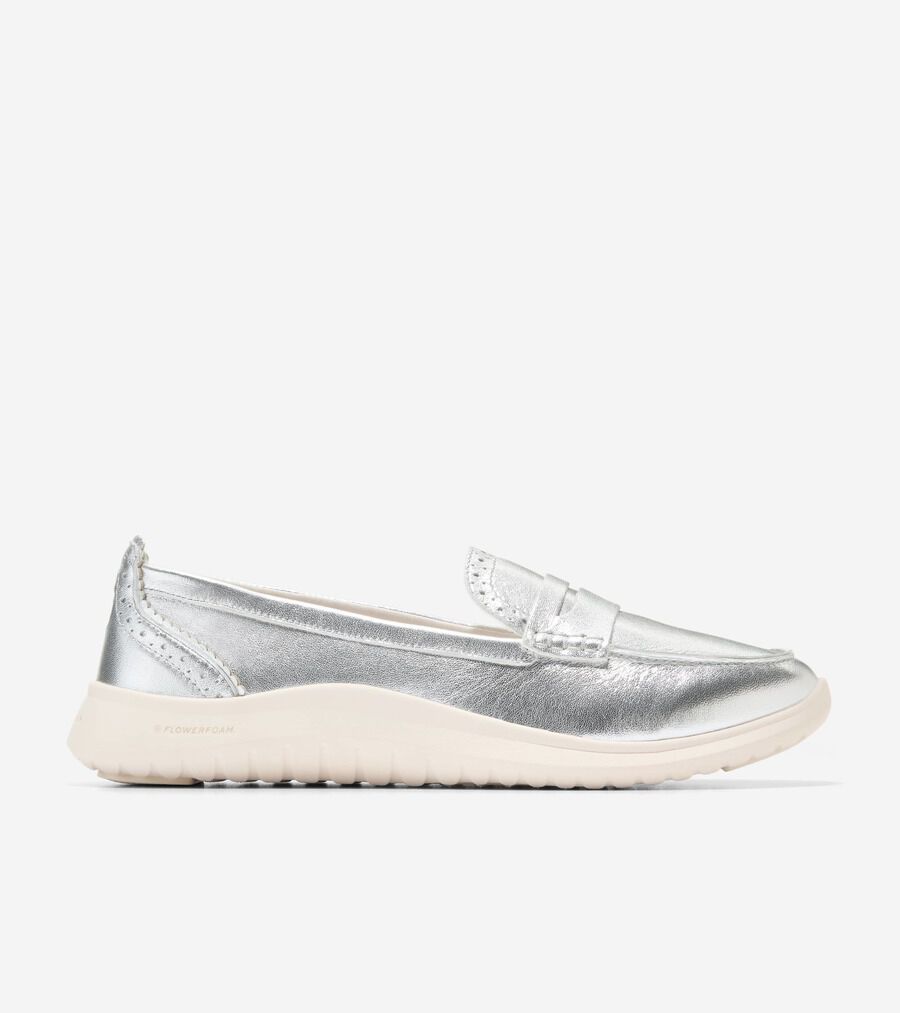 ゼログランド メリット レザー ローファー womens. 29000