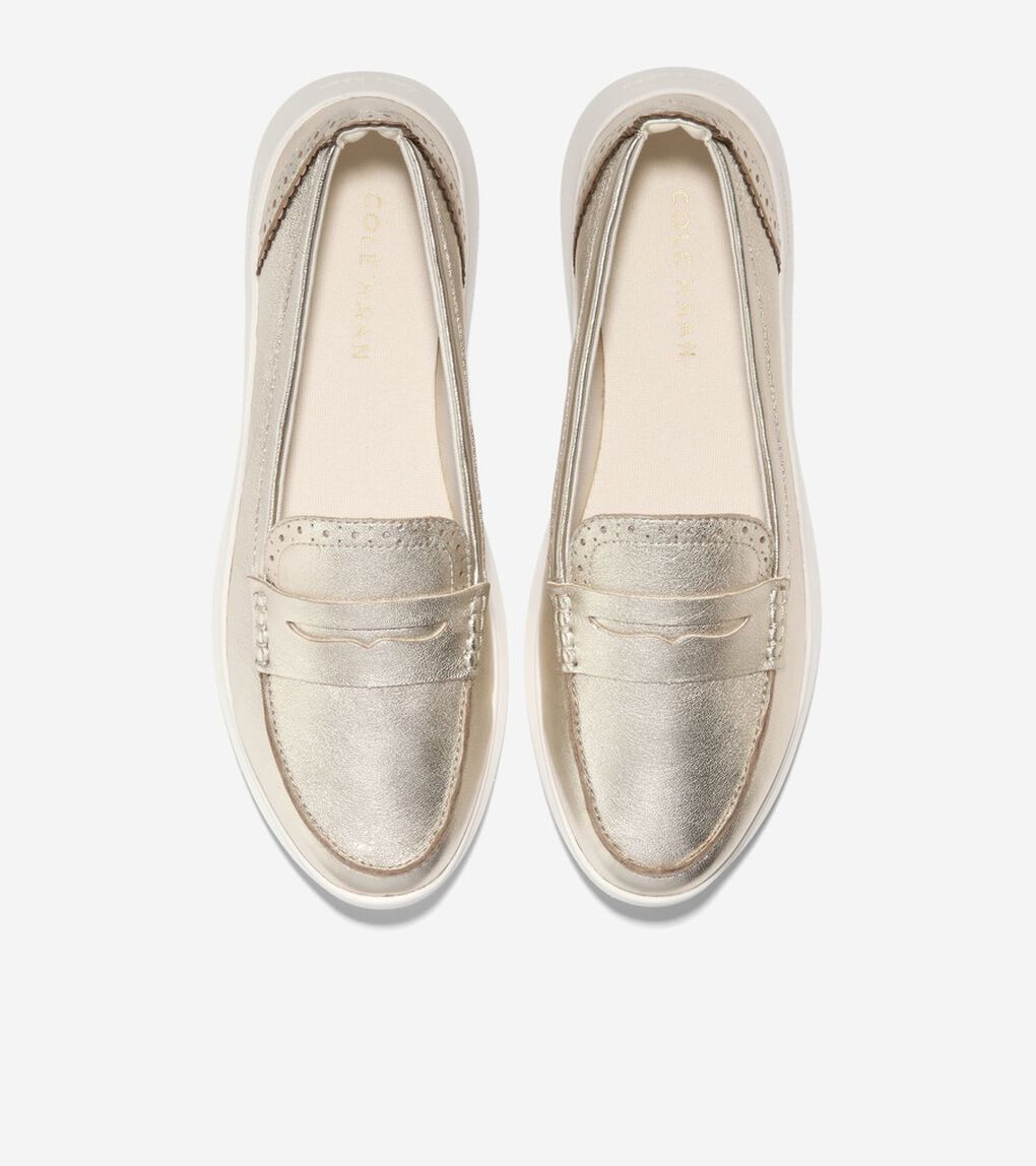 ゼログランド メリット レザー ローファー womens.