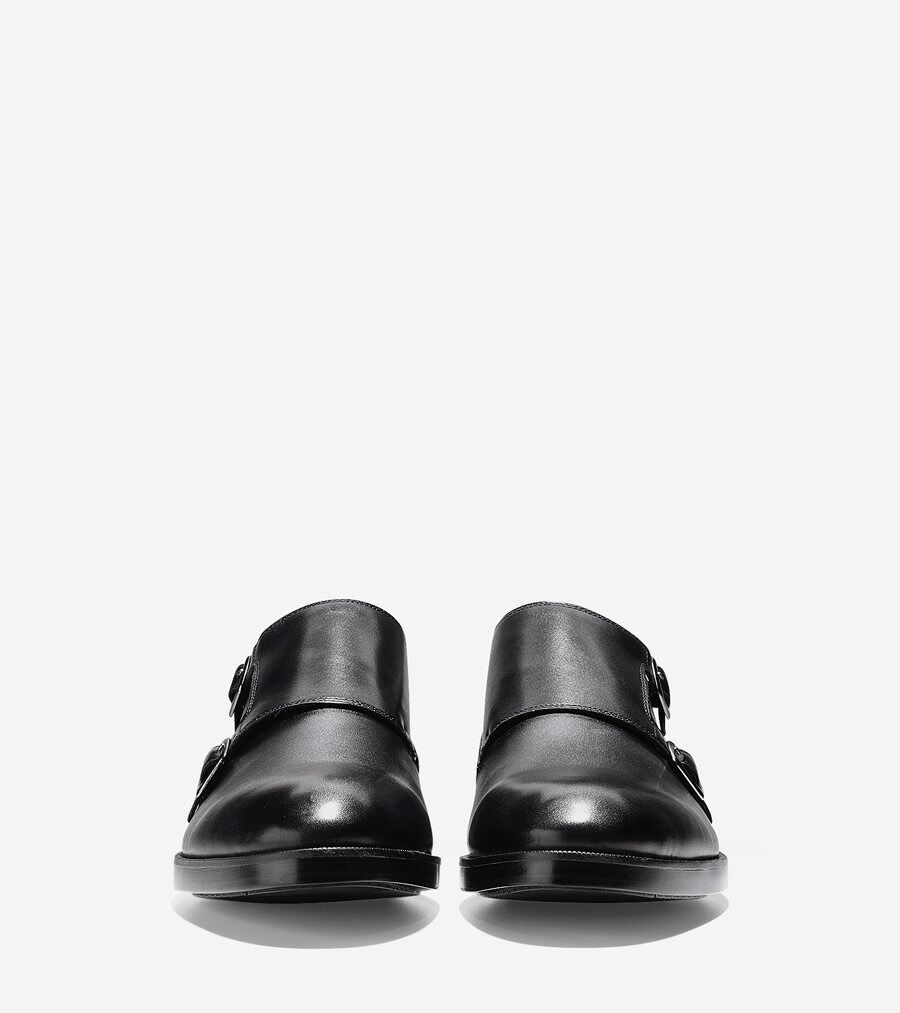 A新品 HARRIS ハリス ダブルモンク シューズ 39 (24.5) 伊製 ハリソン グランド ダブル モンク mens. 0.0 | COLE_HAAN