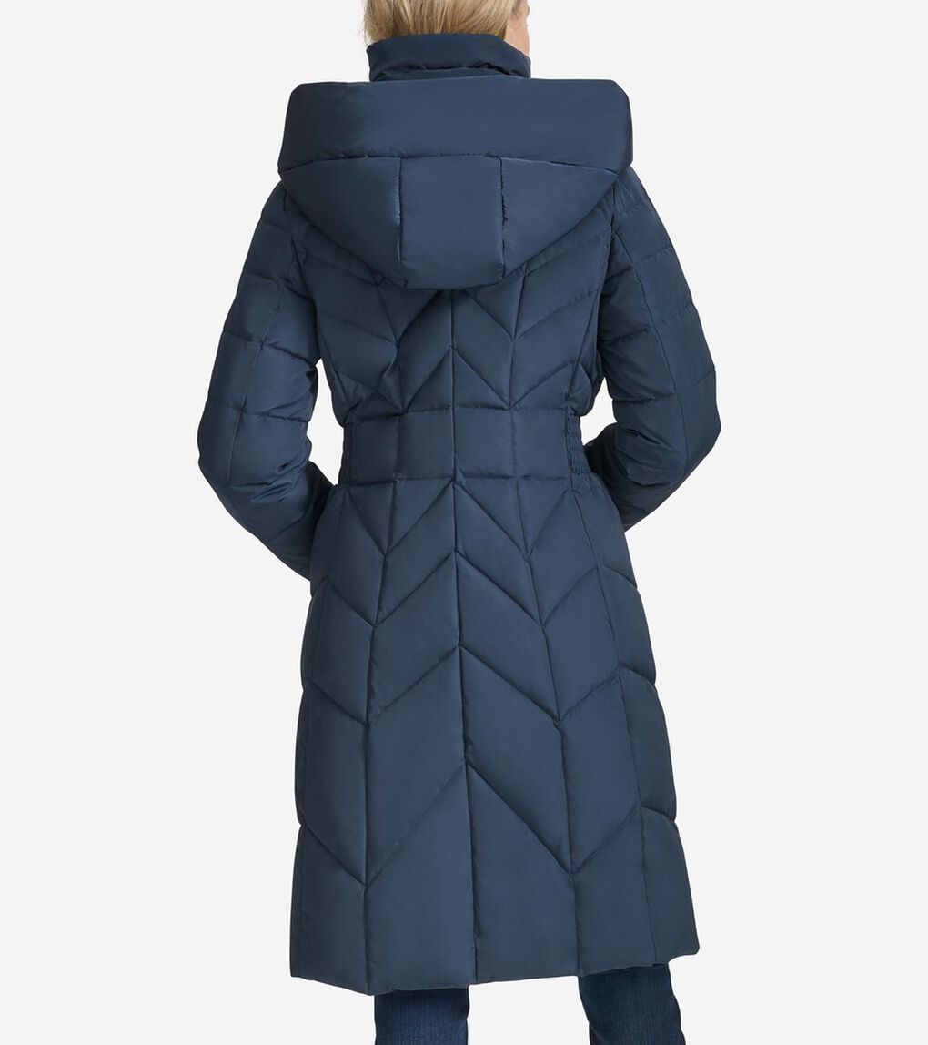 タフタ ダウンコート womens.