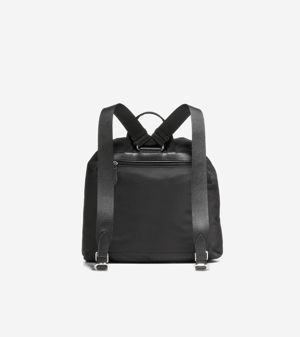 ナイロンフラップバックパック womens