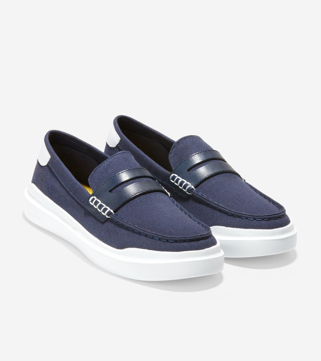 グランドプロ ラリー キャンバス ペニー ローファー womens.