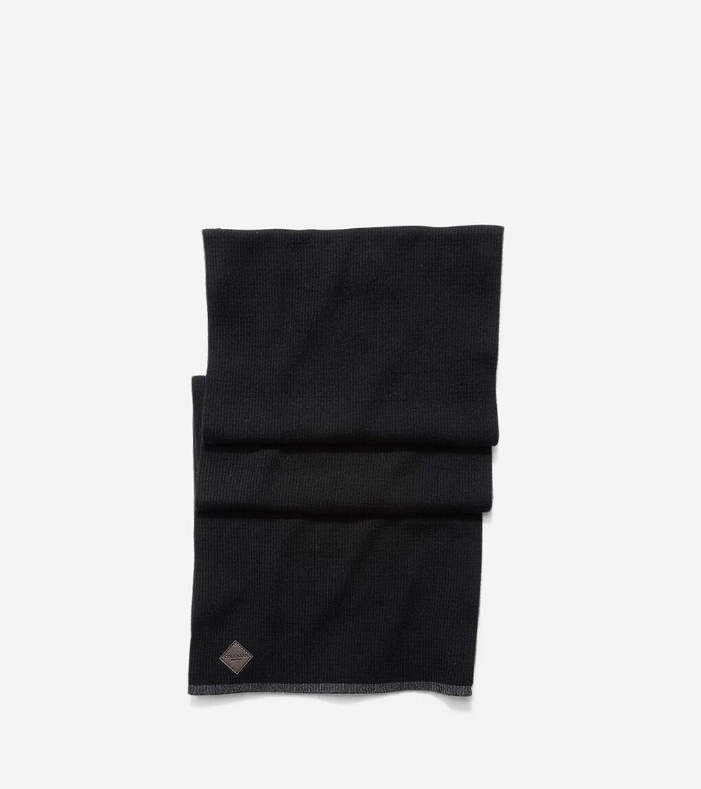 カシミア ブレンド ティップド マフラー mens.