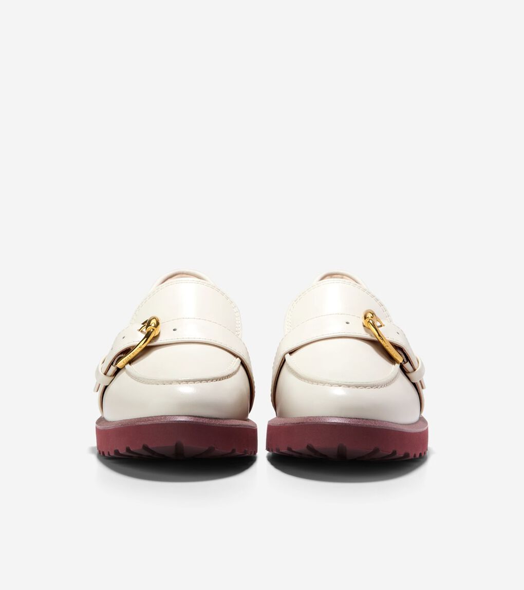 ギアナ バックル ローファー womens.