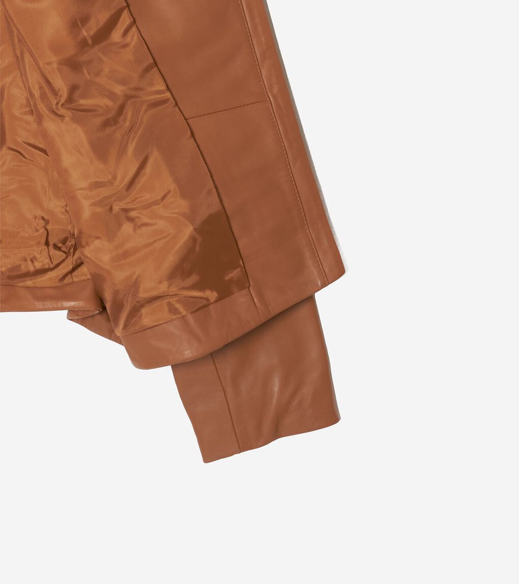 アシンメトリカルレザージャケット womens.
