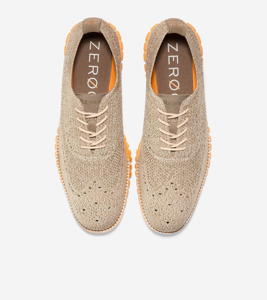 【美品】COLE HAAN 25.0 ゼログランド 夏カラー オックスフォード 5.ゼログランド ウィングオックスフォード mens. 0.0 | COLE_HAAN