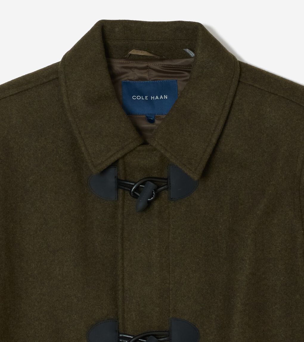ダッフルコートインストレッチウール mens