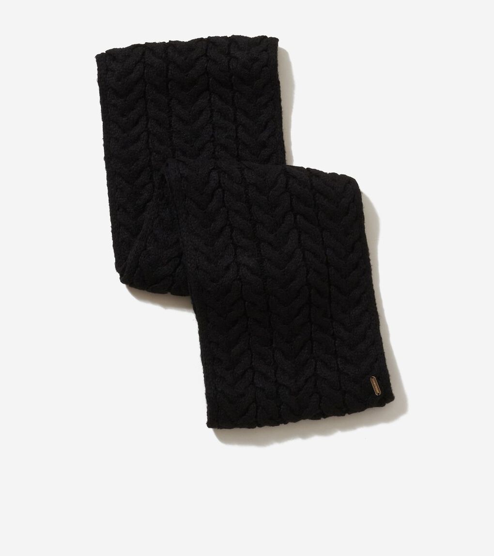 ウィッシュボーンケーブルインフィニティスカーフ womens.