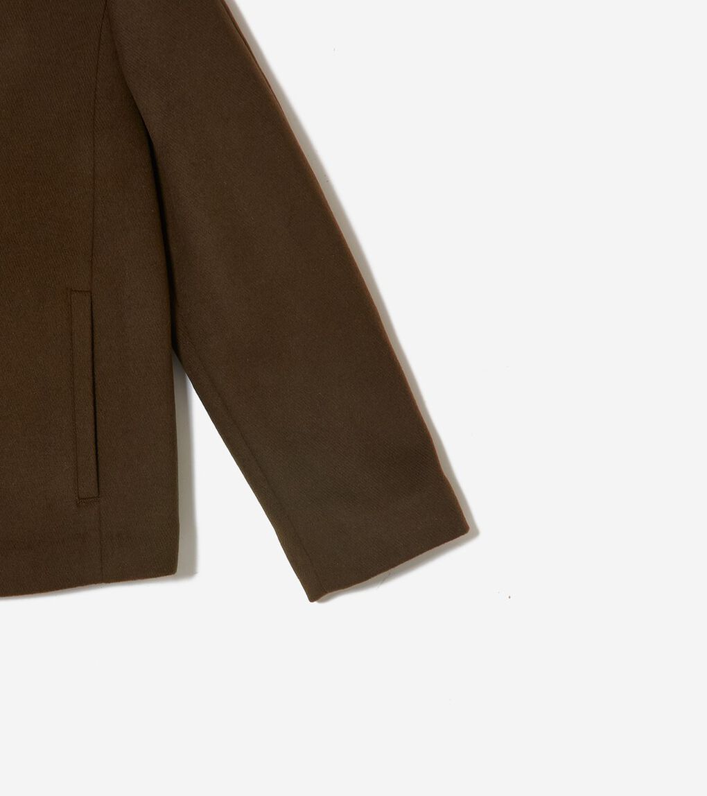 ショート ボクシー サージ ツイル ウール ジャケット womens