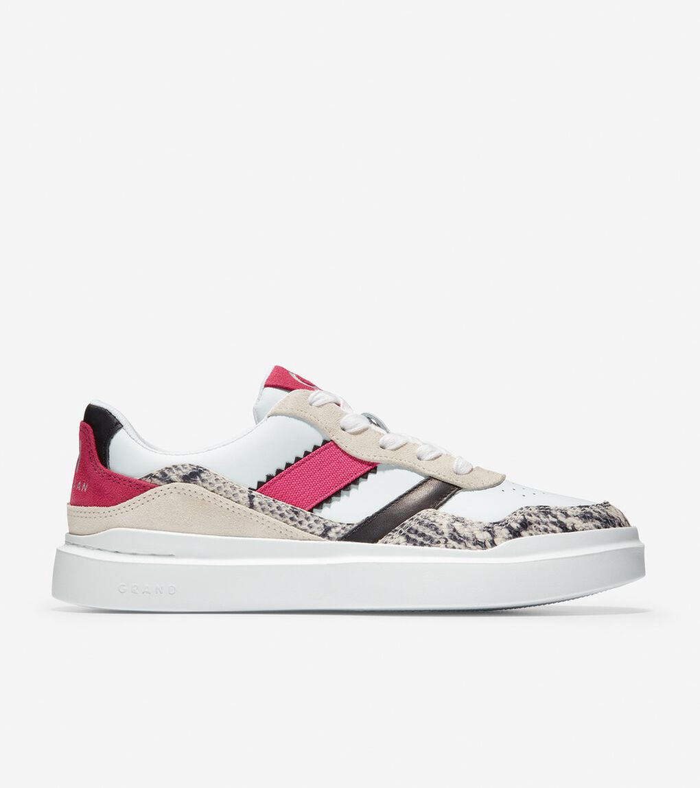 グランドプロ ラリー ミックス レザー スニーカー womens.