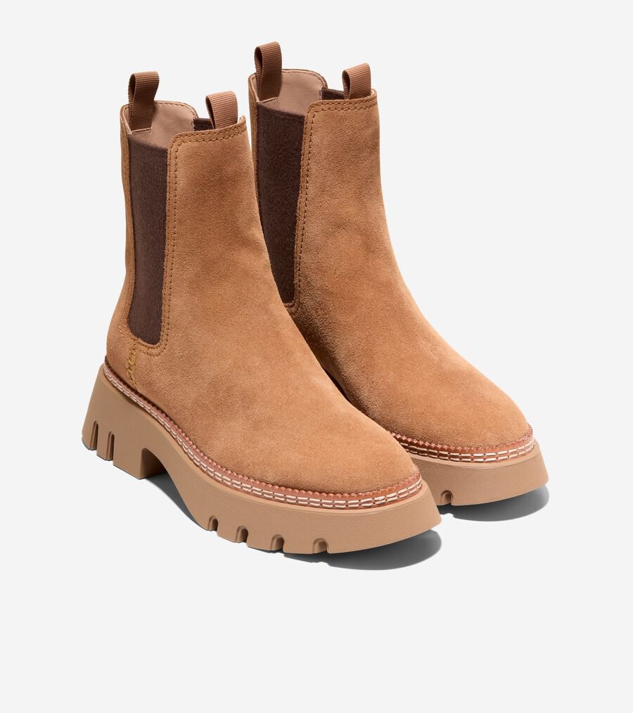 ドリスヴァンノッテン スウェードブーツ ジップアップブーツ