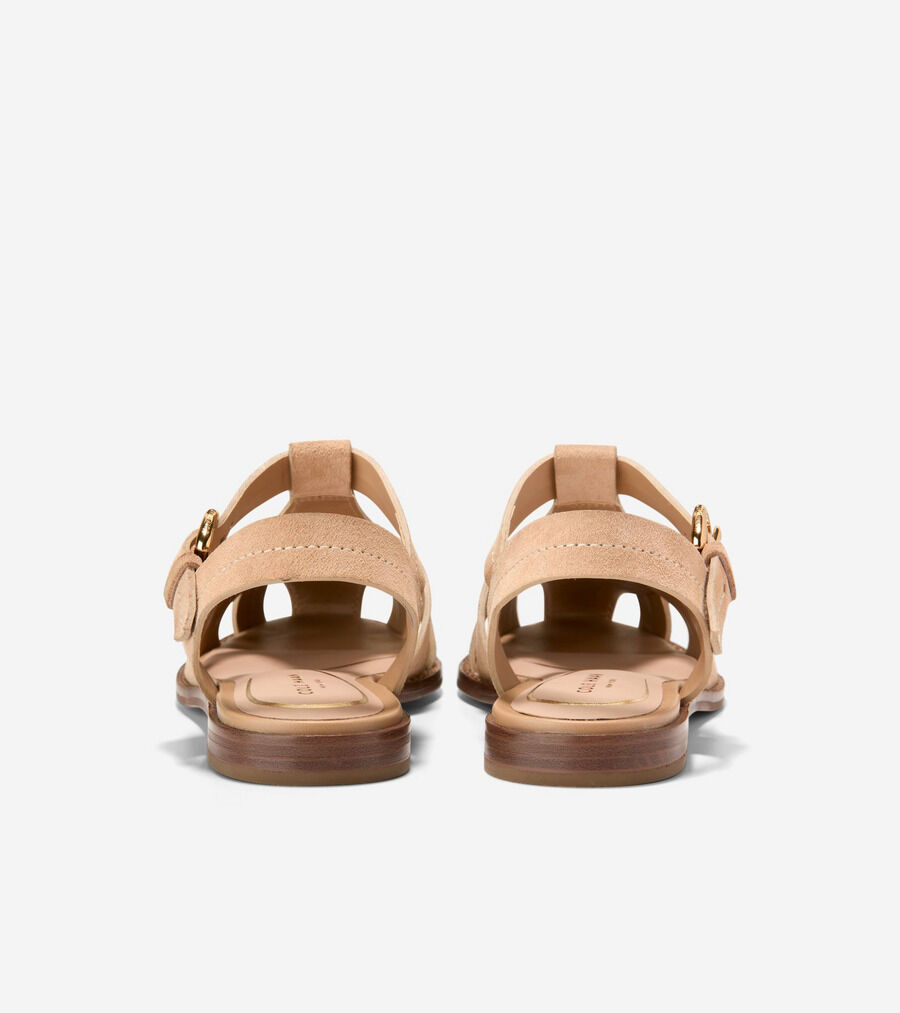 コールハーン ロゼット フィッシャーマン サンダル タン 新作 定価34,100 ロゼット フィッシャーマン サンダル womens 31000 | COLE_HAAN