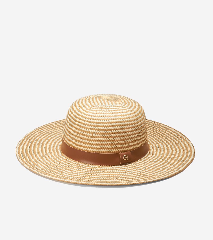 シェブロン ワイド ブリム ハット womens. 0.0 | COLE_HAAN