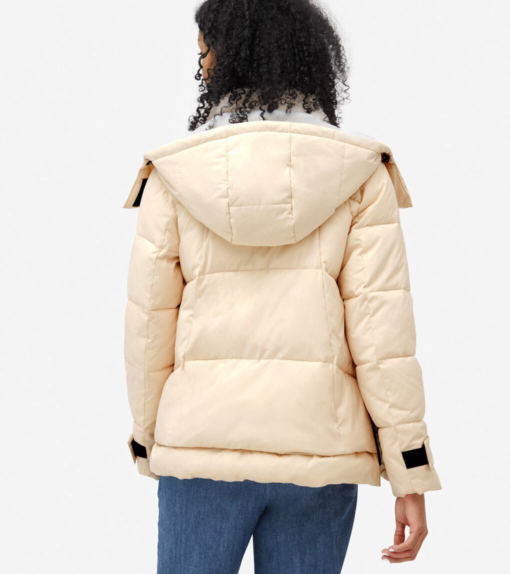 ゼログランド ショート パッファー フード付き womens.