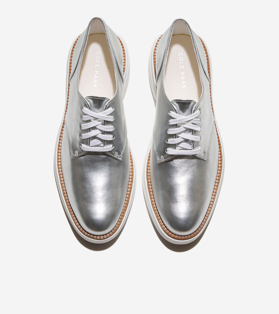 新品 コールハーン COLE HAAN オックスフォード 7 24 シルバー グランド シャドーライト オックスフォード womens. 30000 | COLE_HAAN