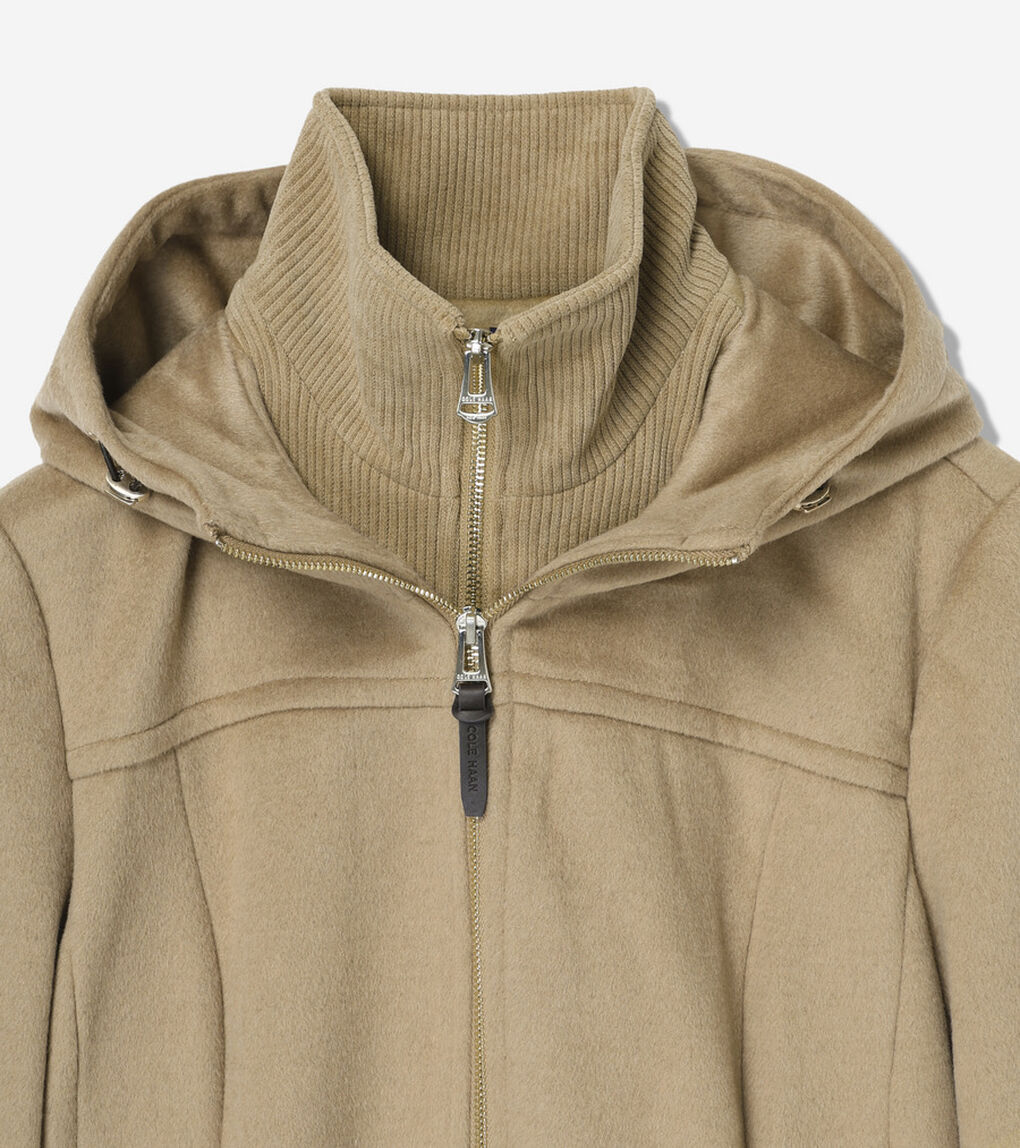 スリック ウール コート womens