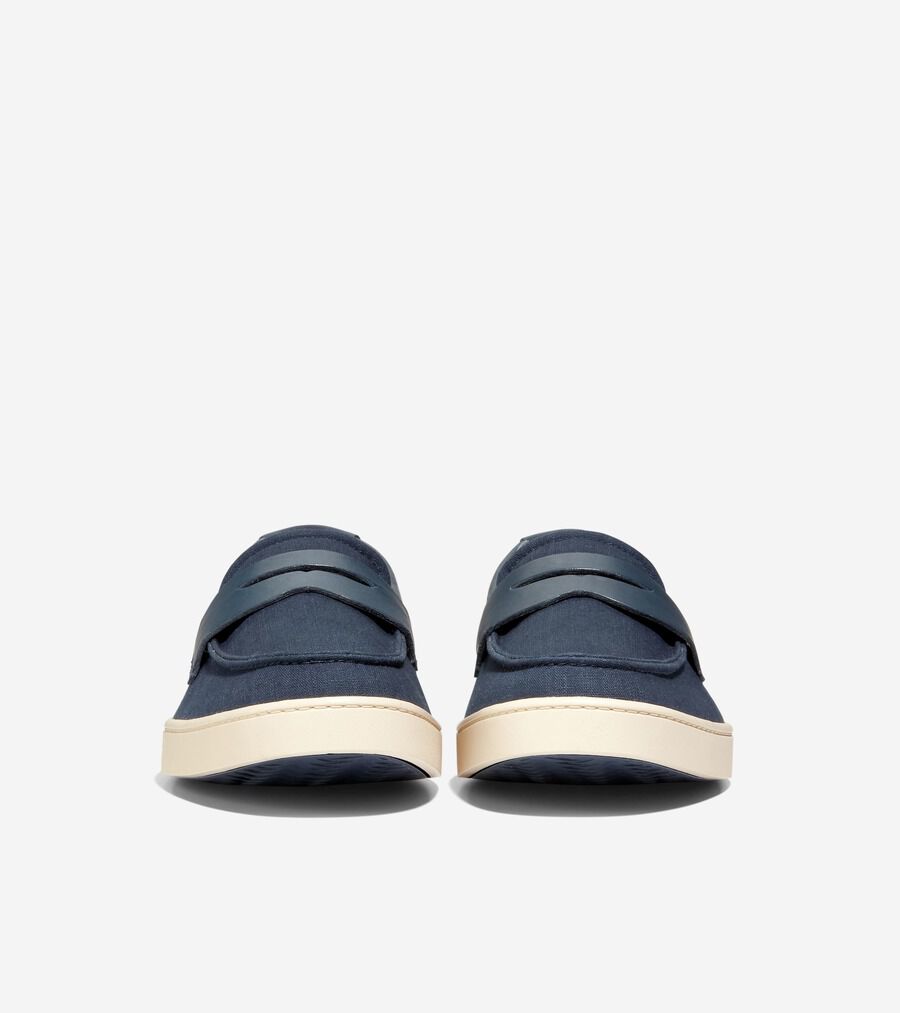 セール☆COLE HAAN ピンチ ウィークエンダー ペニー (ネイビー) ピンチ ウィークエンダーペニー テキスタイル mens. 0.0 | COLE_HAAN