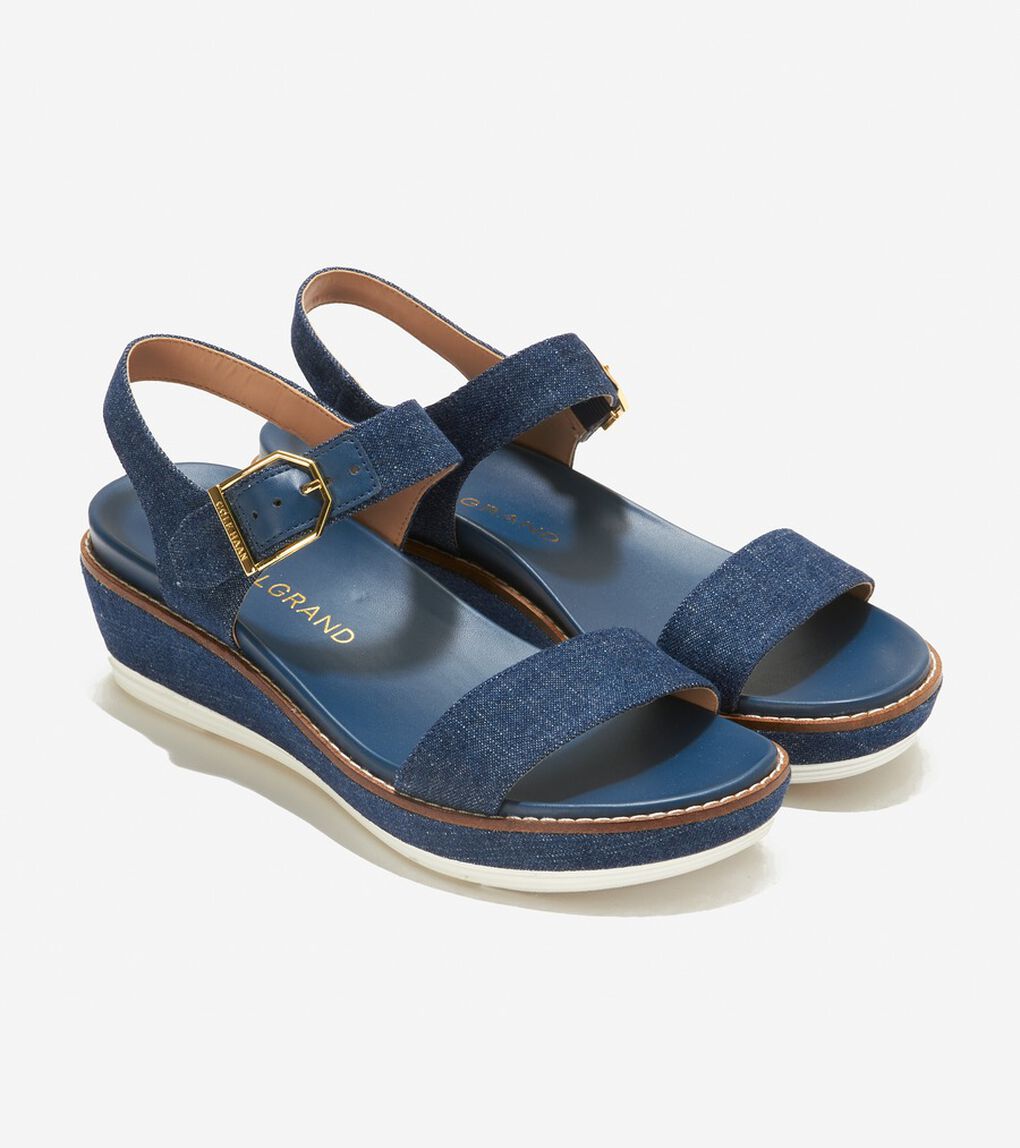 オリジナルグランド フラットフォーム ウェッジ サンダル womens.