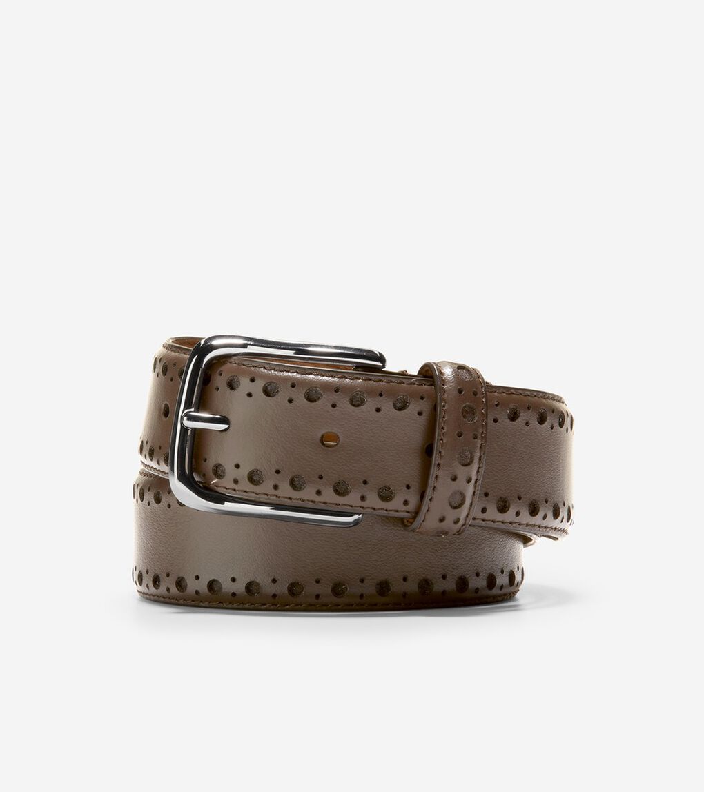 35mm パーフォレーテッド レザー ベルト mens.