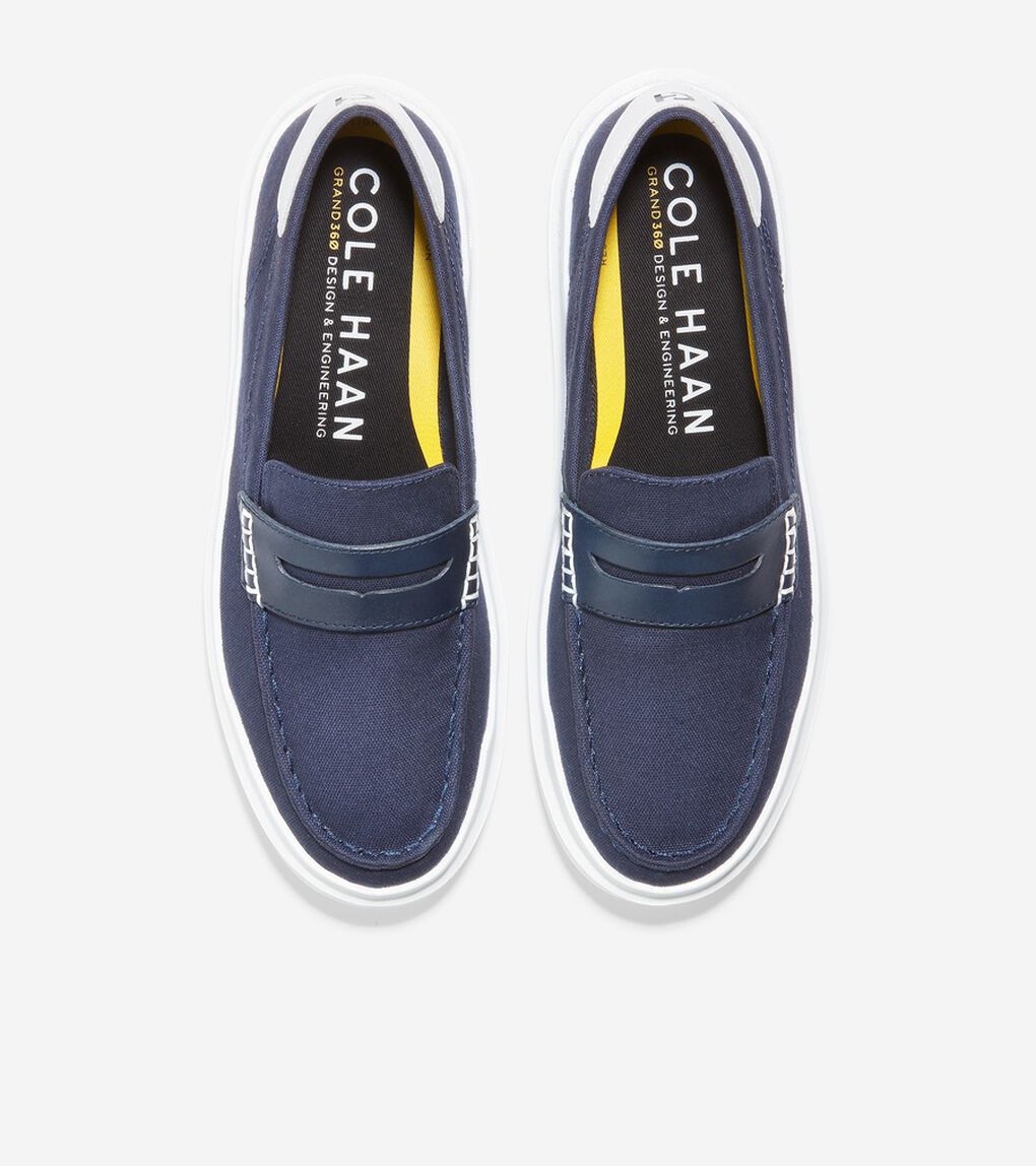 グランドプロ ラリー キャンバス ペニー ローファー womens.
