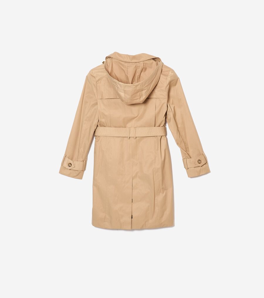 トレンチ ウィズ フード womens. 40000 | COLE_HAAN