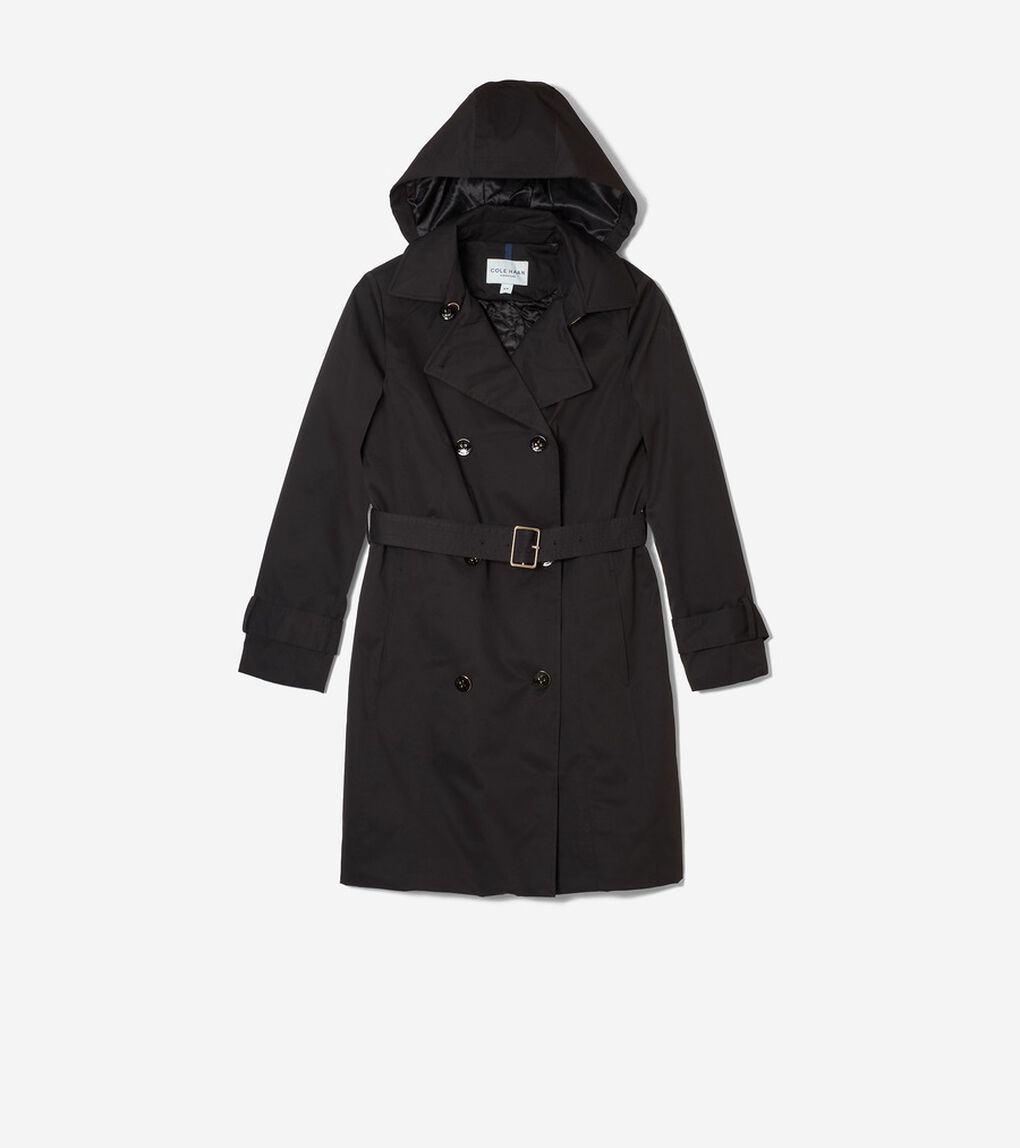 インシュレイティドツイルトレンチコート womens