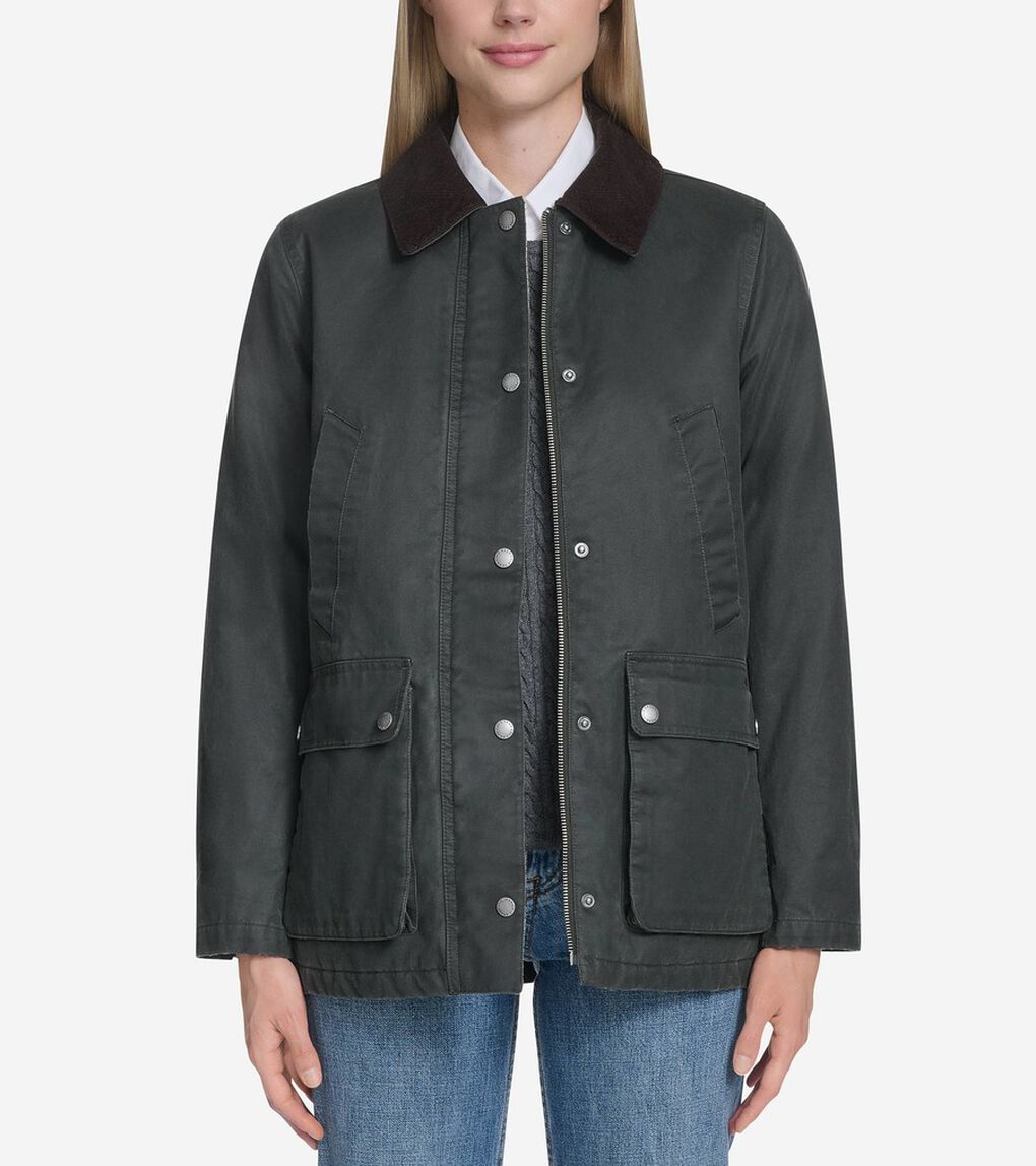 ワックスドコットンハンタージャケット womens