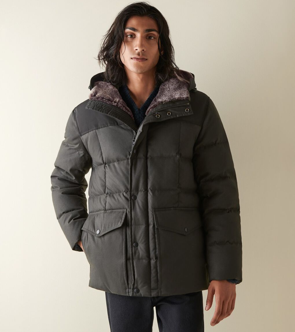フランネル ダウン ジャケット mens.