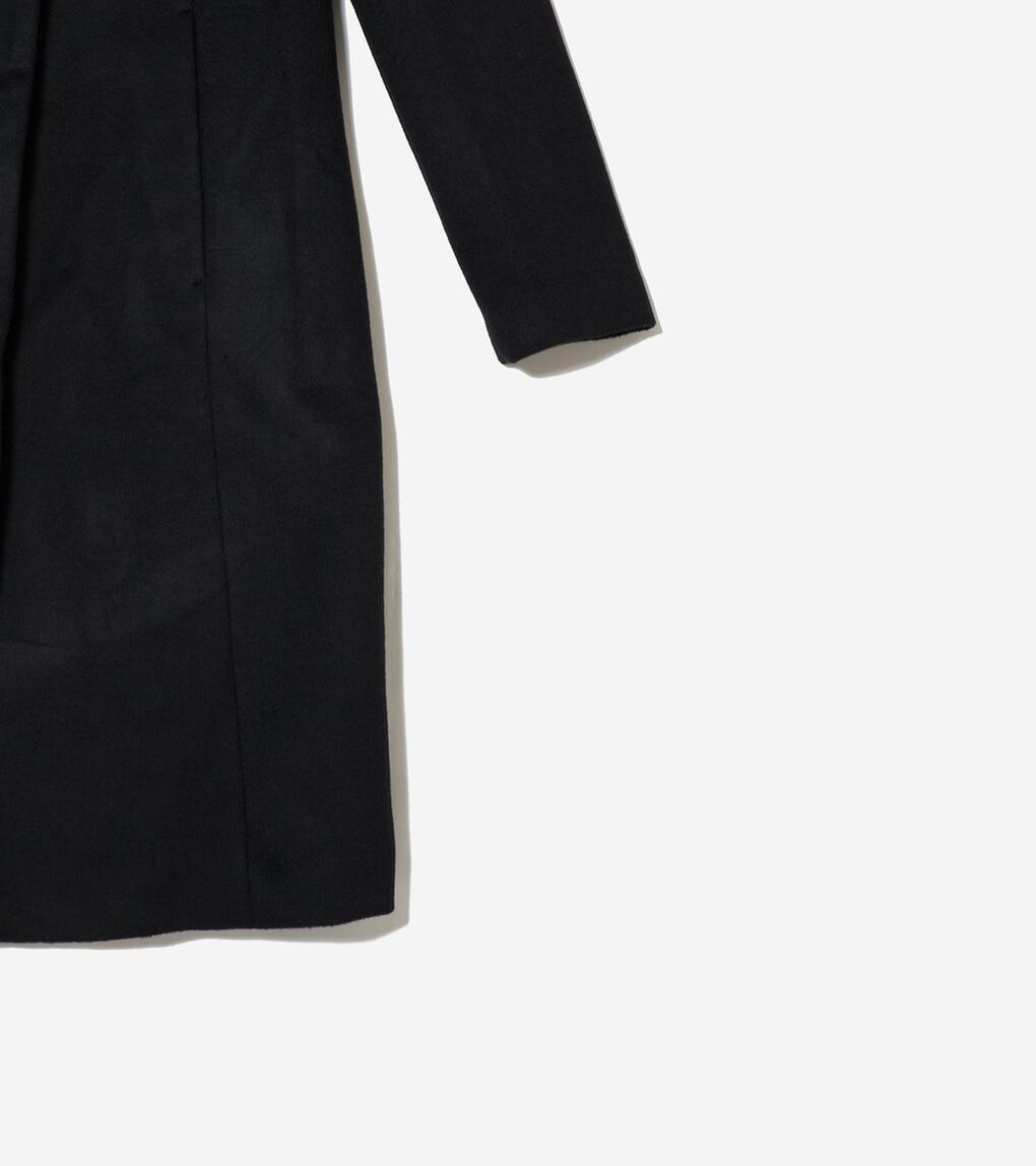 ノッチラペル ウールコート womens.