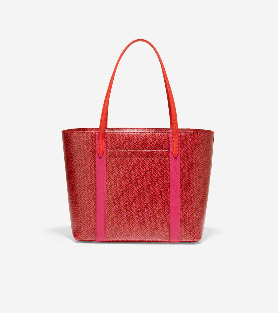 コーテッド キャンバス スモール トップ ジップ トート womens. 7000 | COLE_HAAN