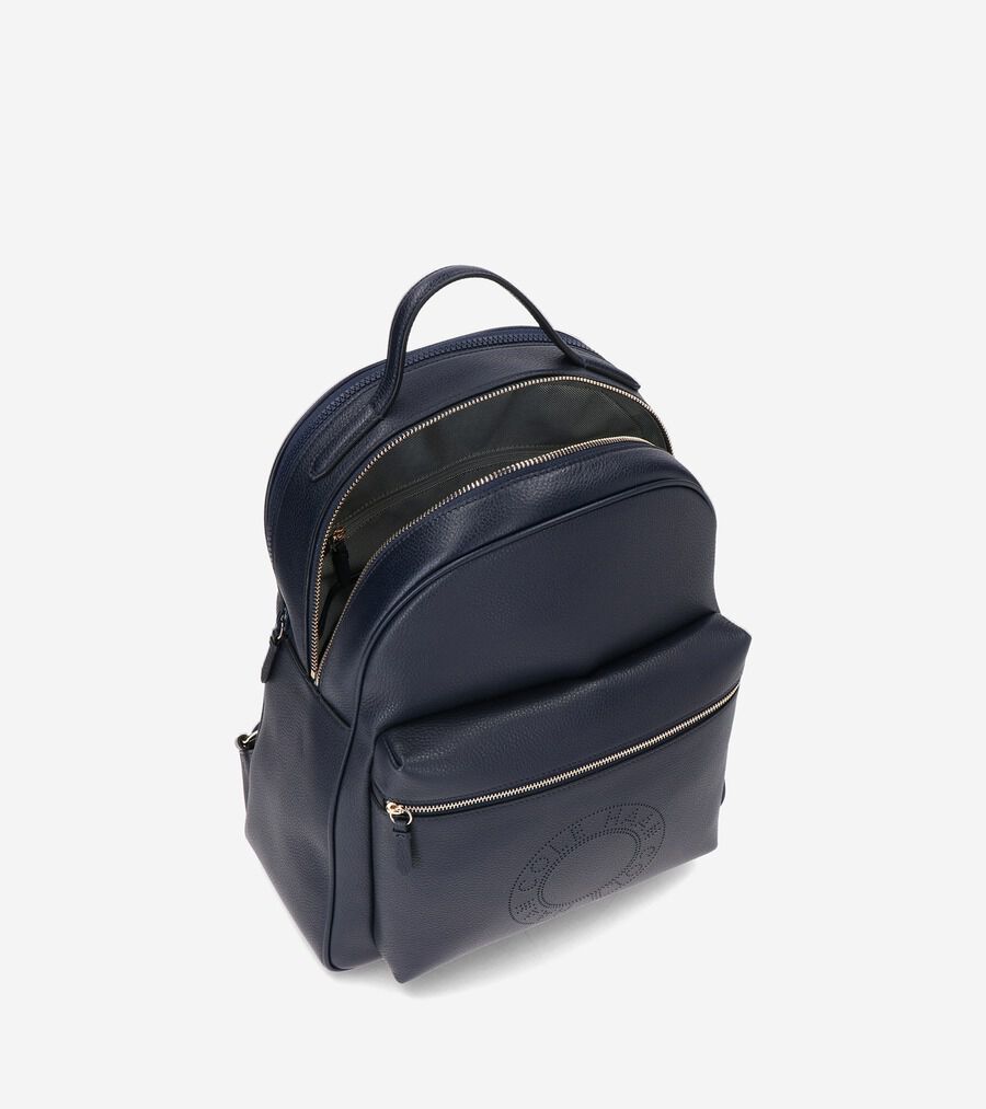 パンチングのロゴがイイ‼️ コールハーン　オールレザー　リュック　バックパック バックパック womens. 38000 | COLE_HAAN