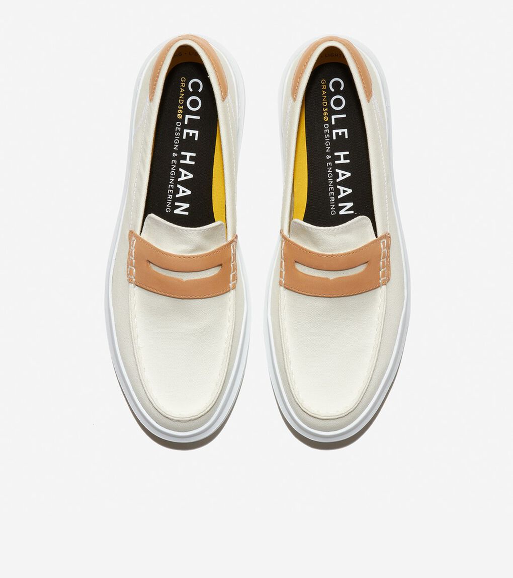 グランドプロ ラリー キャンバス ペニー ローファー mens.