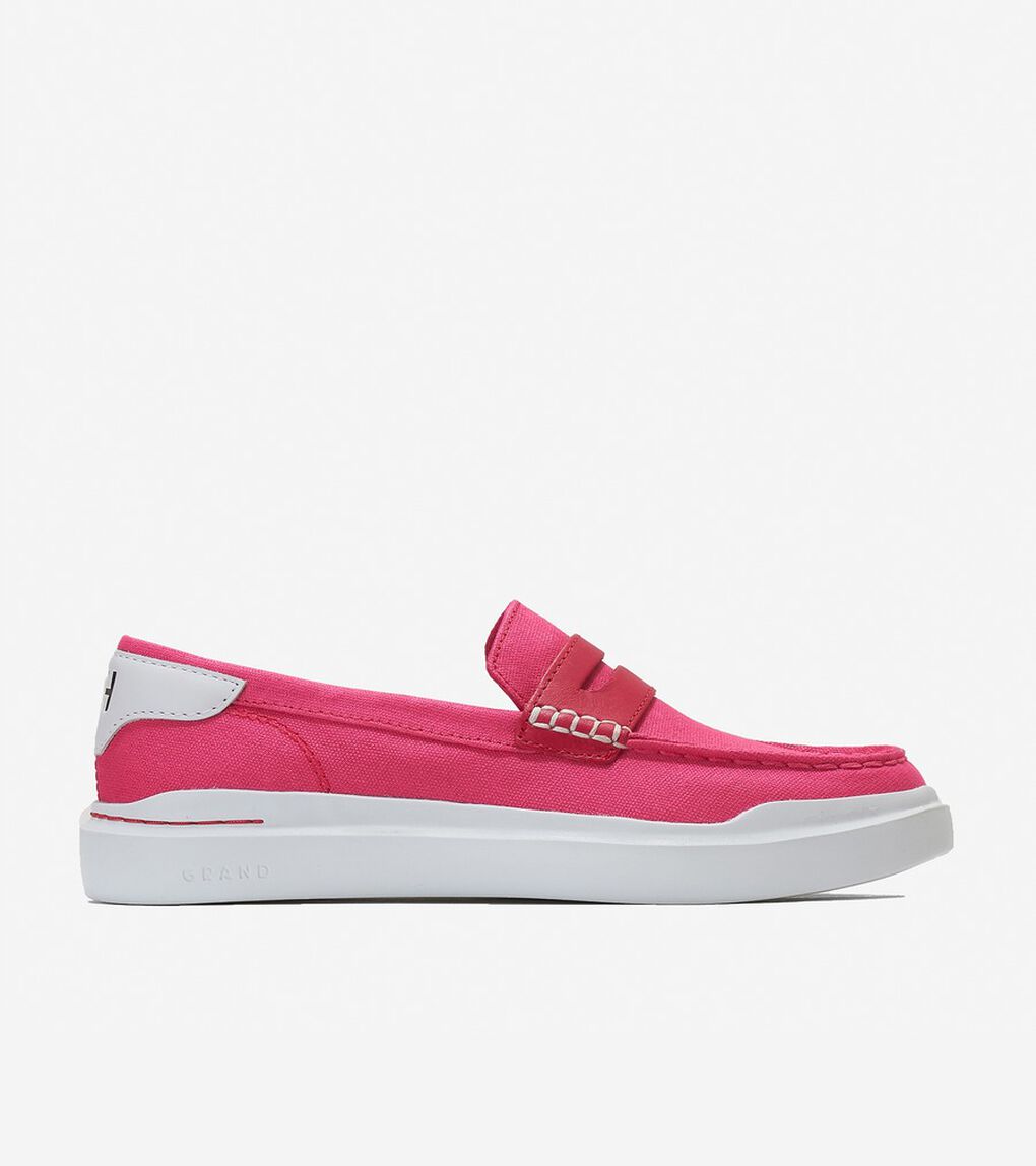 グランドプロ ラリー キャンバス ペニー ローファー womens.
