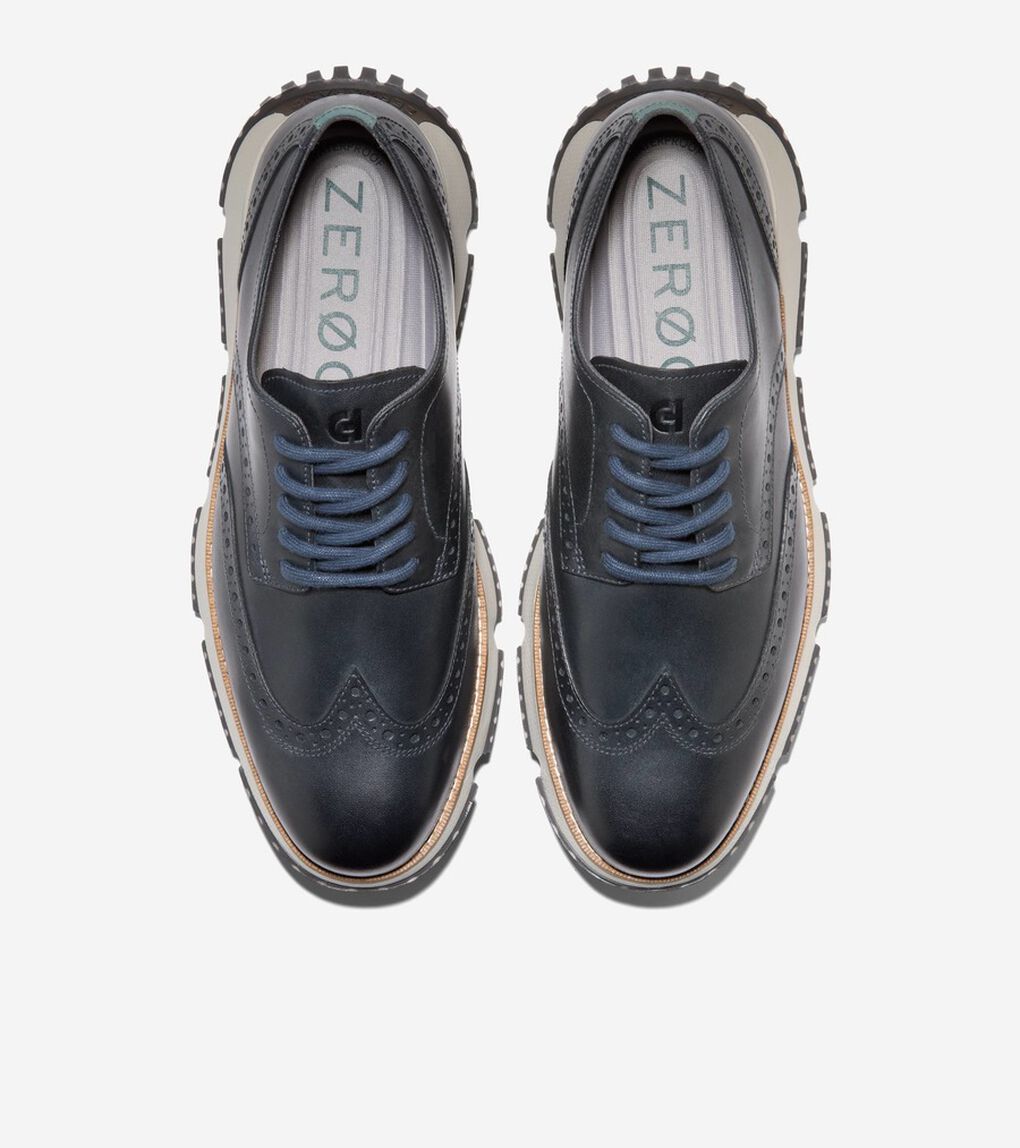 4.ゼログランド ウィングチップ ウィンター オックスフォード mens.