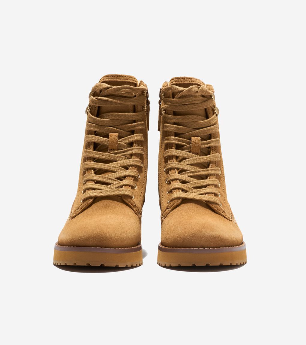 リンドン ウォータープルーフ レースアップ ブーティー womens
