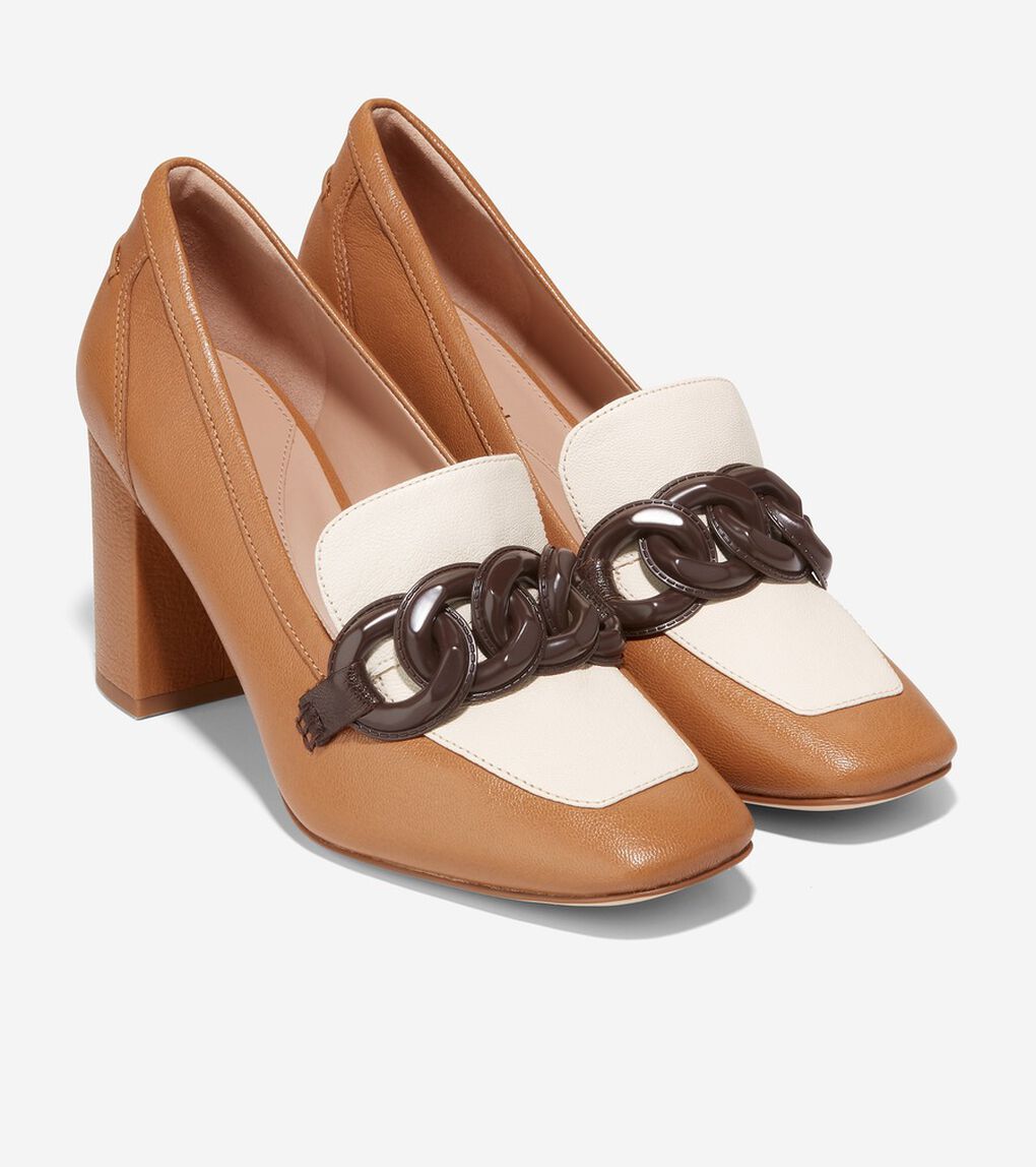 クリスティ スクエア チェーン ローファー womens. 0.0 | COLE_HAAN