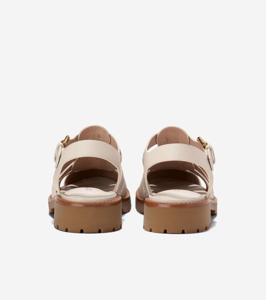 COLE HAAN ジョージー フィッシャーマン サンダル（アイボリー） マーリー フィッシャーマン フットベッド サンダル W32746