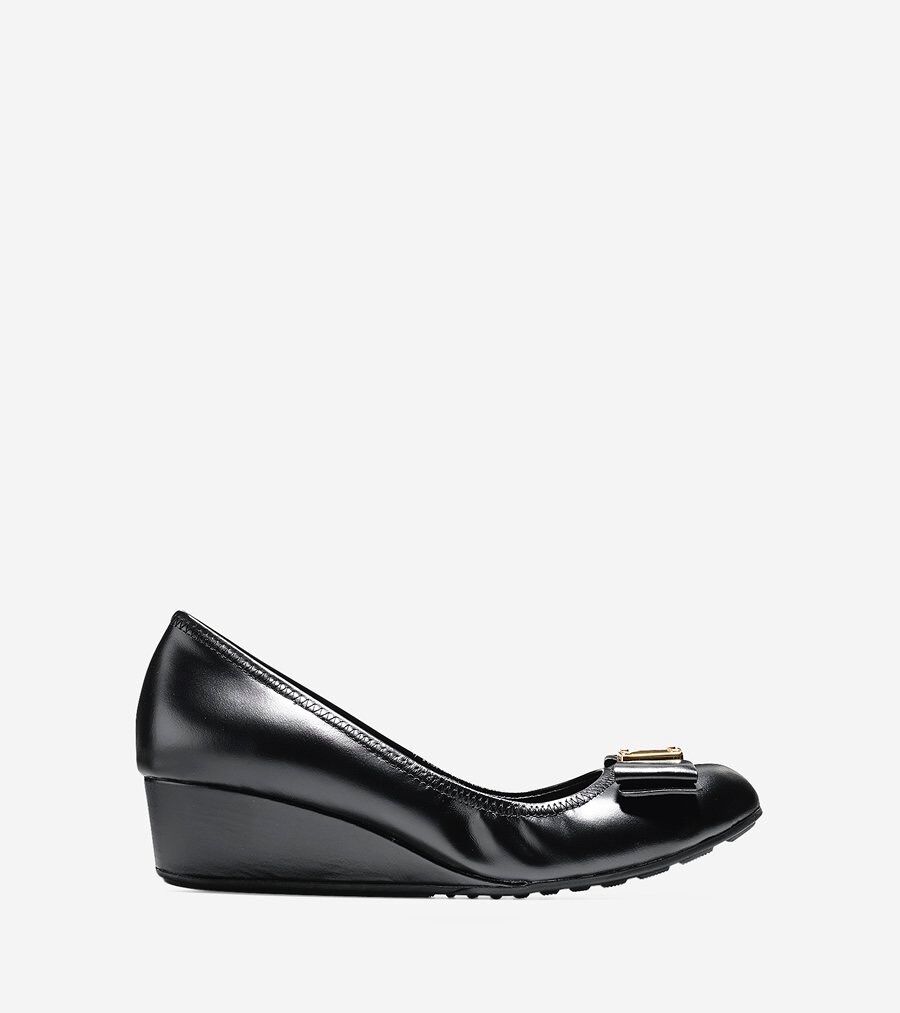 タリーグランドボウ ウェッジ ウォータープルーフ womens. 0.0 | COLE_HAAN