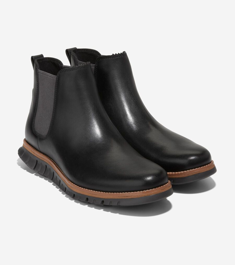 史上一番安い ゼログランド 35000 mens. ウォータープルーフ チェルシー 金属工芸