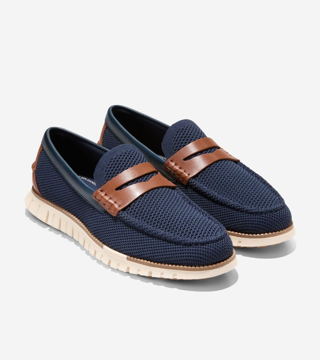 ゼログランド リマスタード スティッチライト ローファー mens