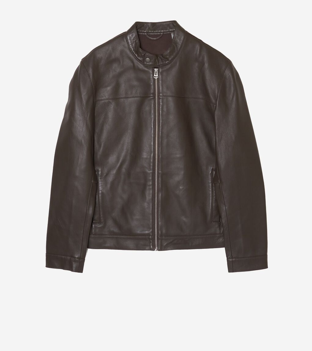 ボンデッドレザー　モトジャケット mens.