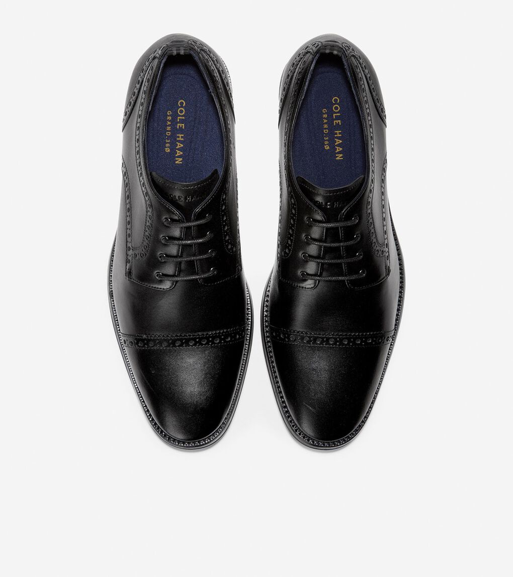 Cole Haan Jefferson Grand 2.0 Men's Brogue Leather Plain Toe Derby Shoes