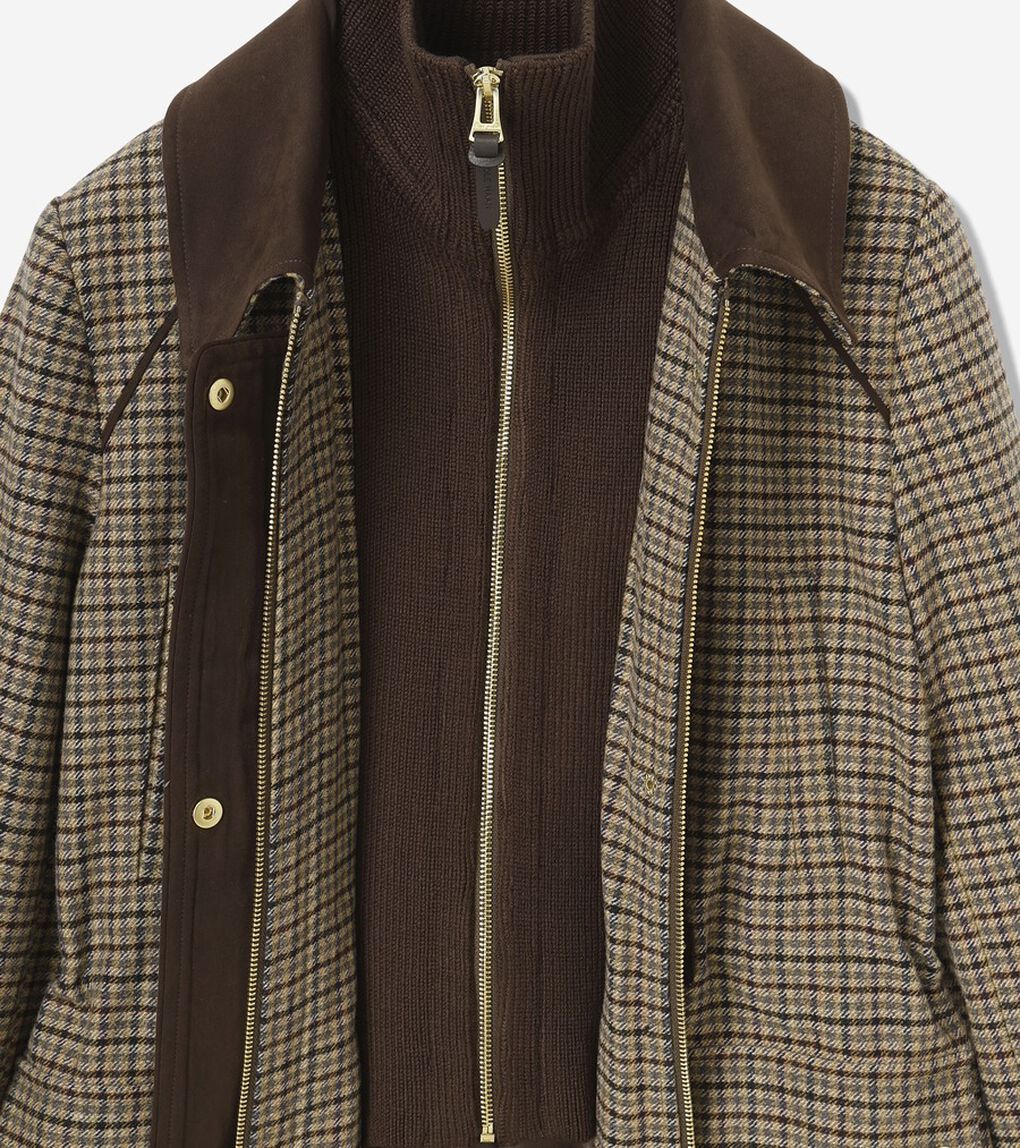 ハウンドトゥース ウール ハンター ジャケット womens