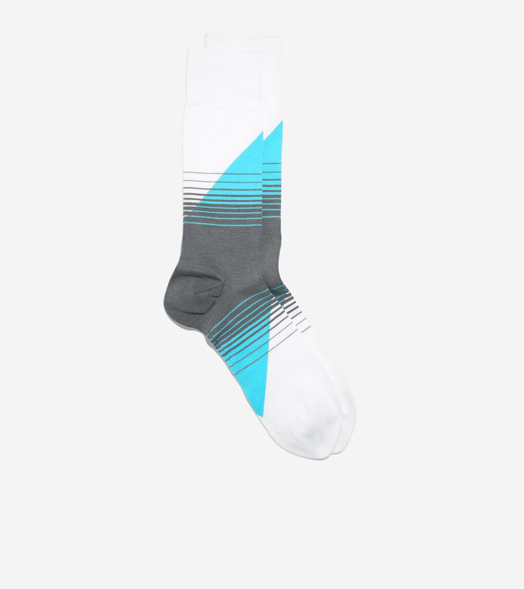 ダイアゴナル カラー ブロック クルー mens.