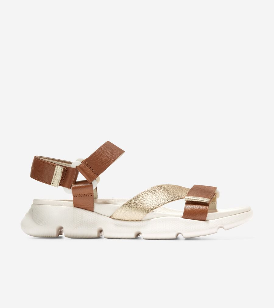 4.ゼログランド ストラッピー サンダル womens 0.0 | COLE_HAAN