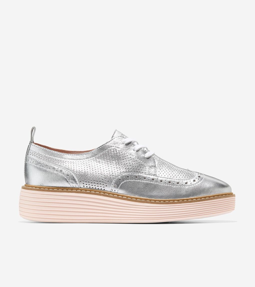 オリジナルグランド プラットフォーム ウィングチップ オックスフォード womens.