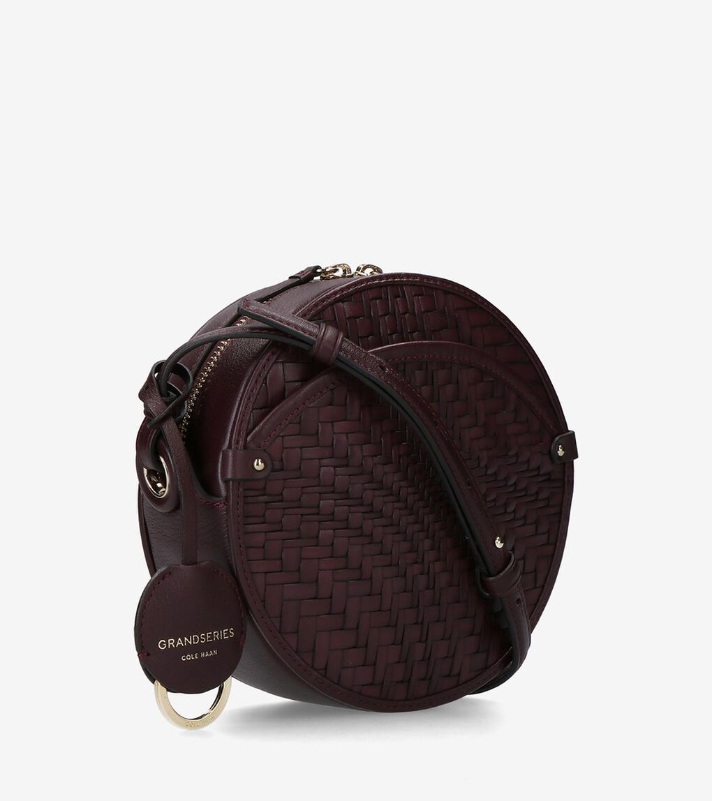 グランド アンビション ウォーブン レザー サークル バッグ womens.